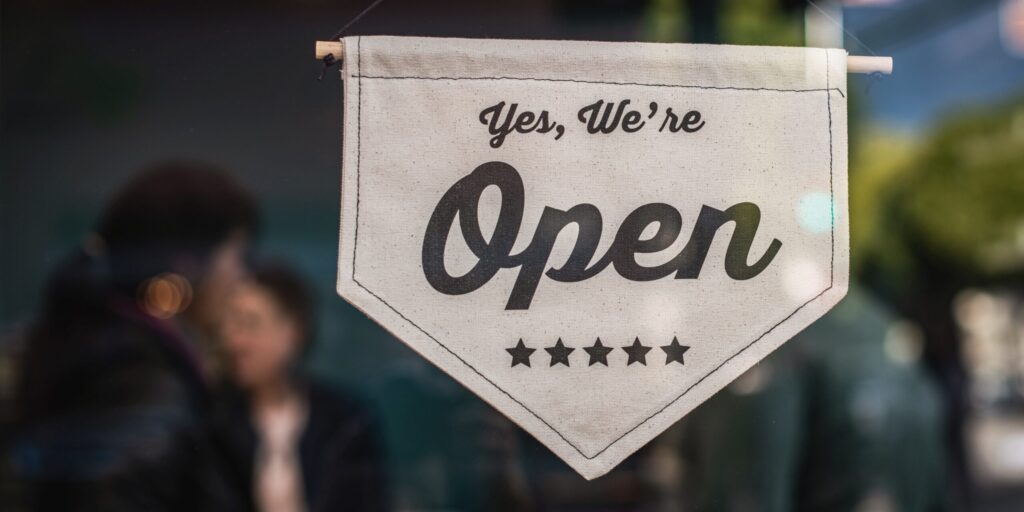 Small Business Open Sign